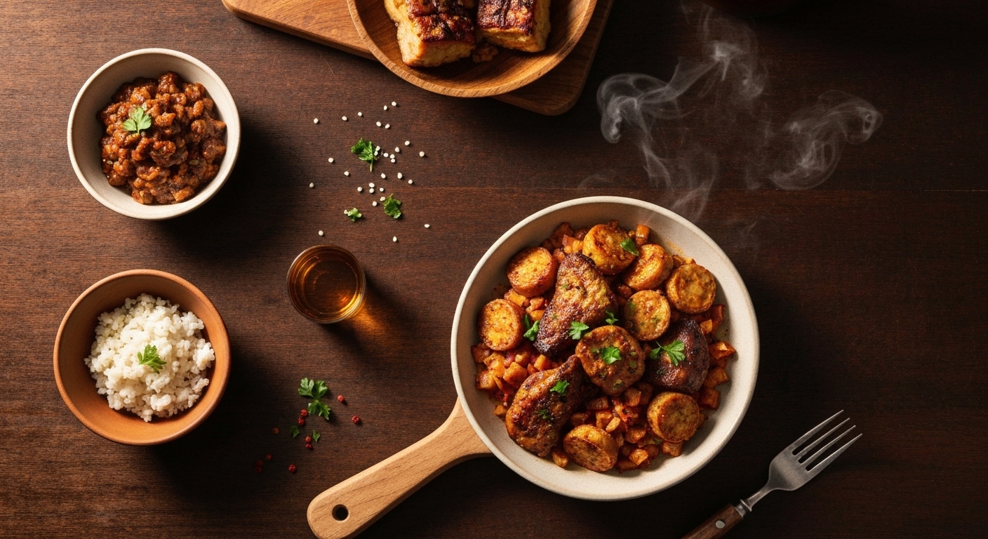 Empanadas al horno doradas y nutritivas dispuestas en una bandeja de cocina