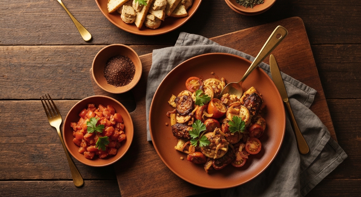 Postres saludables sin azúcar preparados con avena y frutas naturales sobre una mesa de madera.