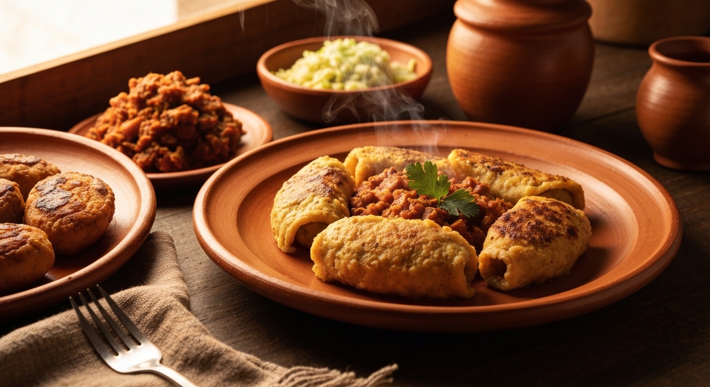 Desayuno tradicional colombiano con huevos pericos, arepa y chocolate, ideal para una dieta nutritiva y económica.