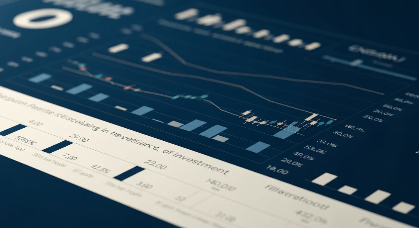 Persona analizando gráficos de crecimiento financiero e inversiones en bolsa