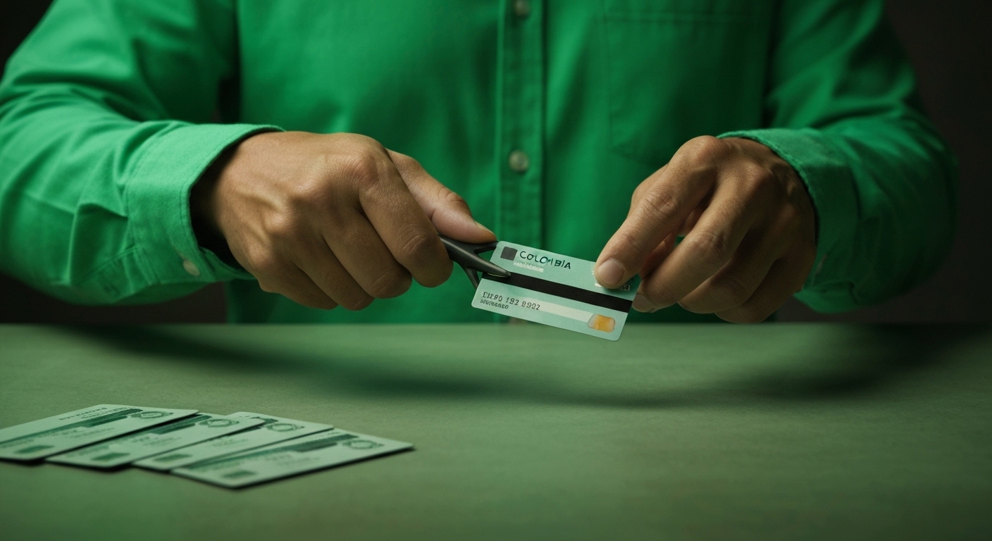 Persona organizando sus finanzas personales en Colombia para salir de deudas y mejorar su economía.
