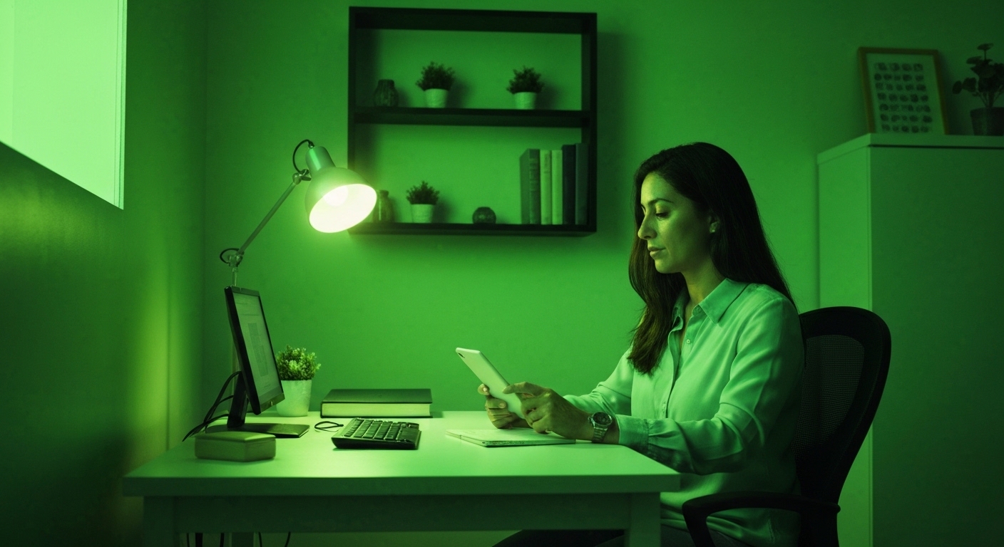 Persona analizando sus finanzas y ahorros en Colombia con herramientas digitales
