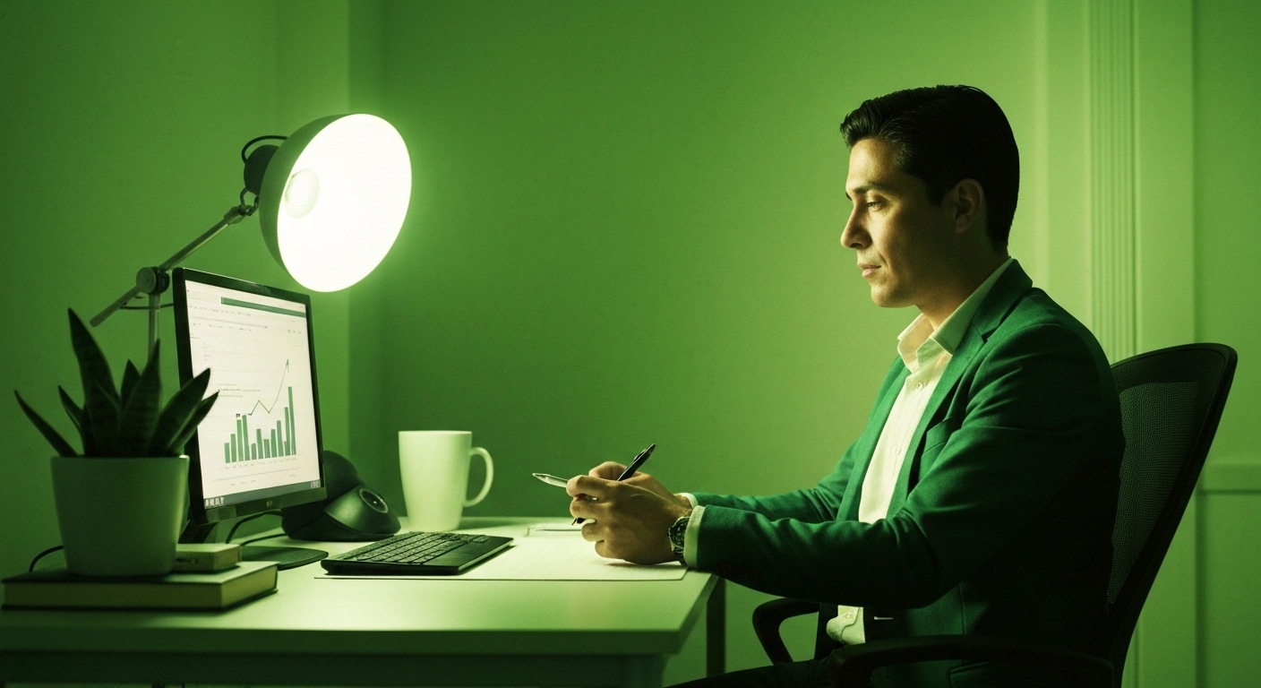 Familia colombiana analizando sus finanzas y presupuesto mensual con herramientas digitales