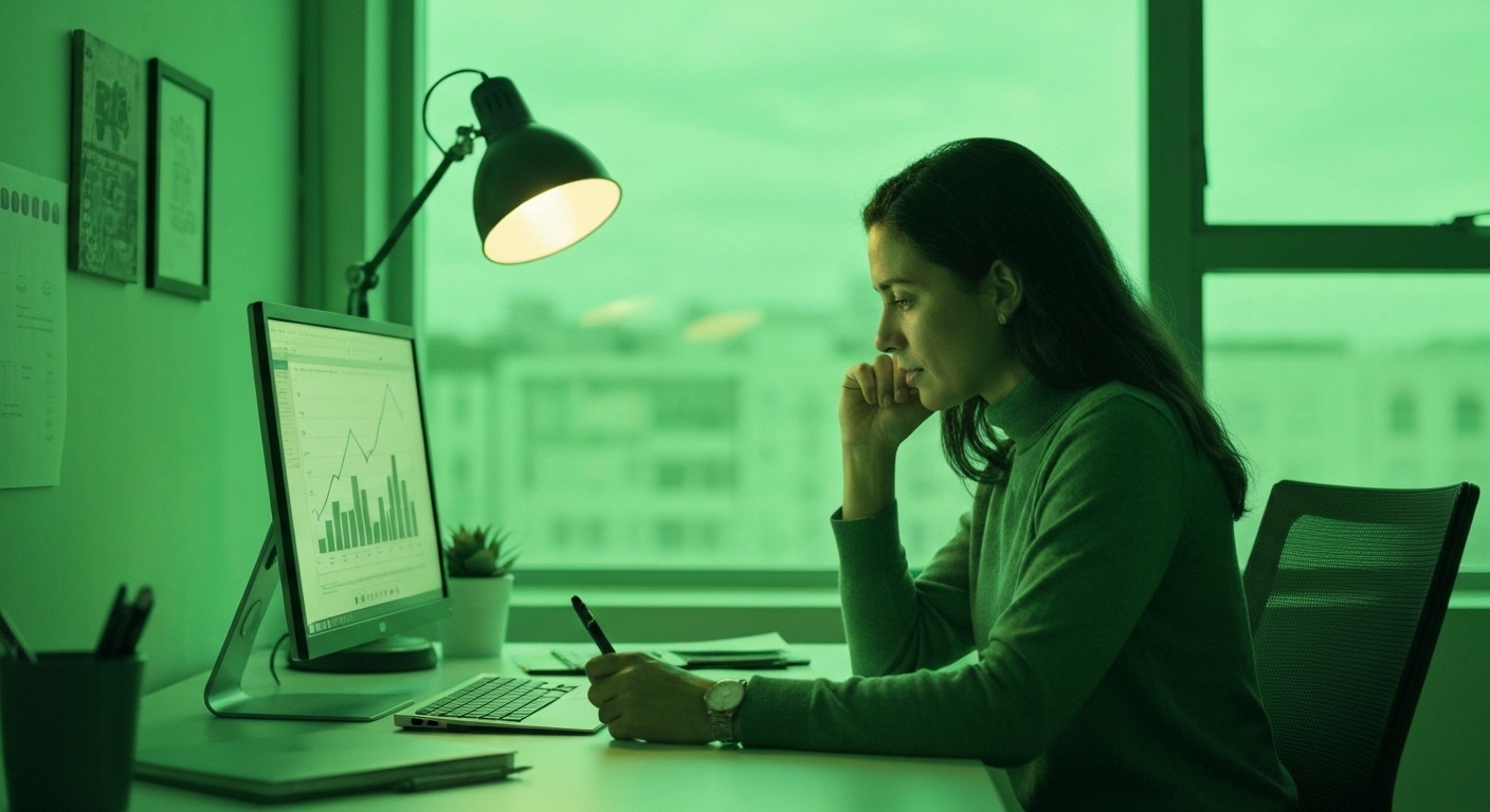 Persona analizando su historial crediticio y finanzas en Colombia