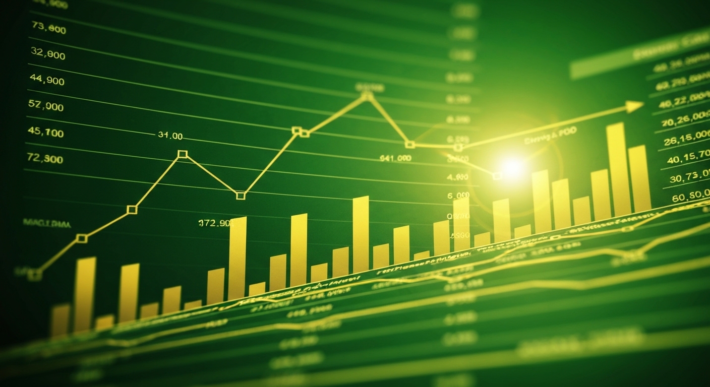Persona analizando gráficos financieros y conceptos de psicología económica