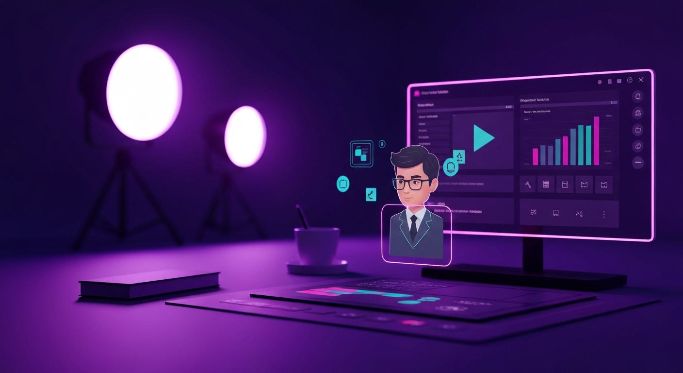 Profesional de marketing analizando datos y optimizando contenidos mediante herramientas de inteligencia artificial