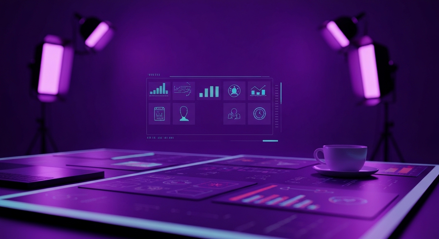 Representación conceptual de un embudo de ventas digital optimizado con inteligencia artificial y análisis de datos.