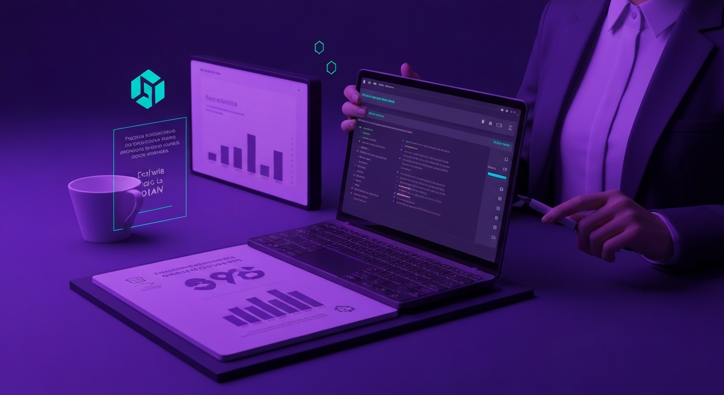 Representación de inteligencia artificial analizando datos de comportamiento de usuarios para personalización de marketing