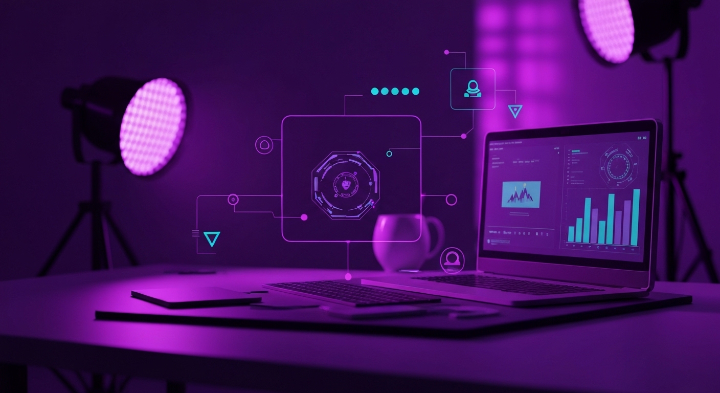 Profesional analizando datos de marketing digital impulsados por inteligencia artificial