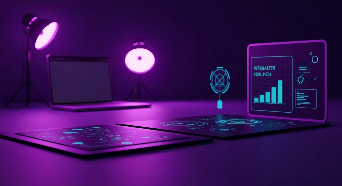 Profesional de marketing digital utilizando inteligencia artificial para planificar una estrategia de contenidos