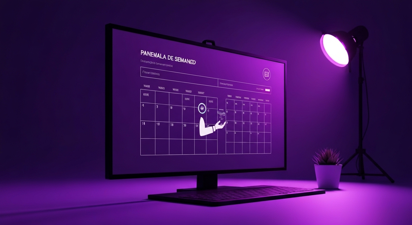 Profesional analizando flujos de automatización de marketing impulsados por inteligencia artificial en una pantalla digital