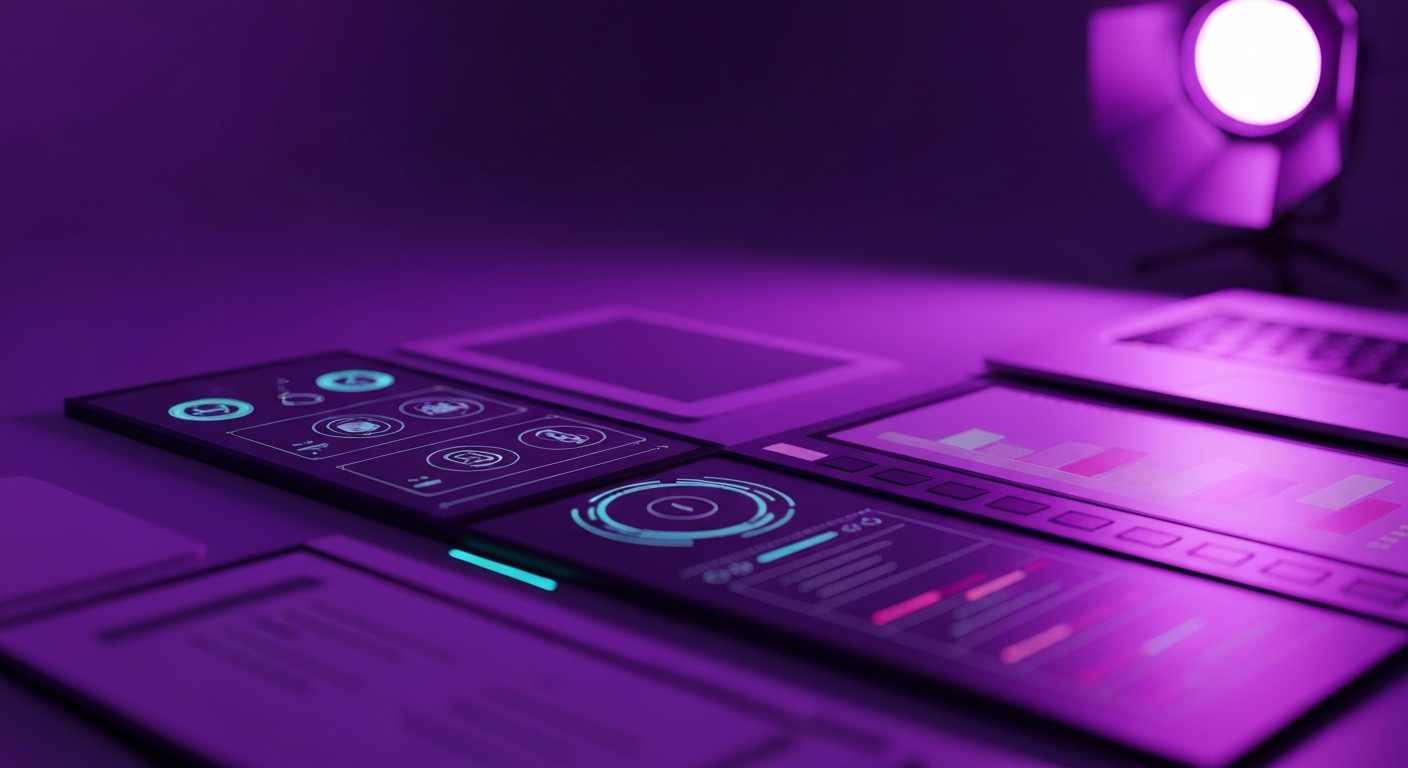 Estratega de marketing digital analizando datos de inteligencia artificial en una pantalla para optimizar contenidos