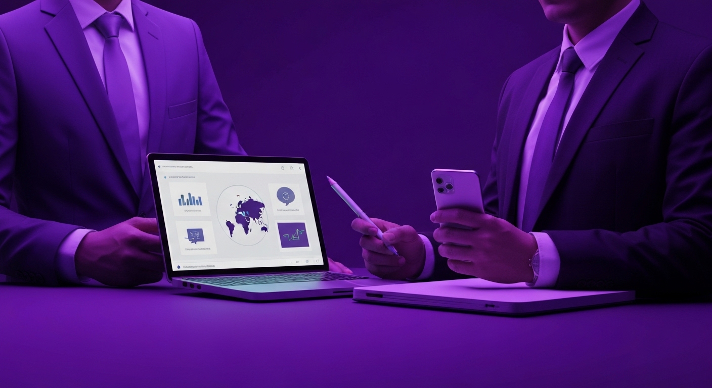 Profesional analizando datos de marketing digital impulsados por inteligencia artificial